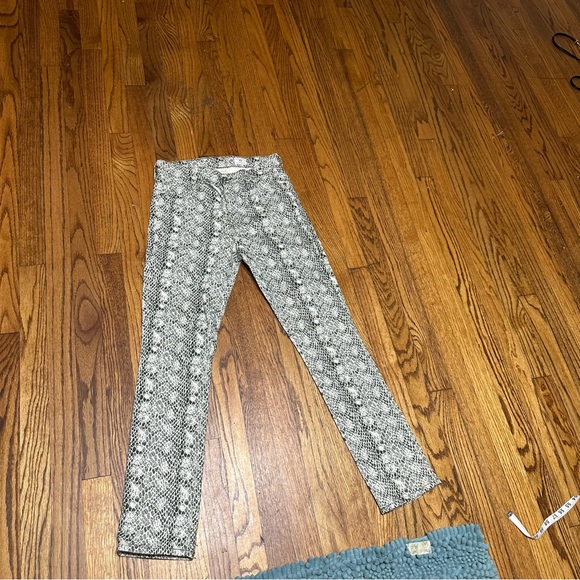 Ag Adriano Goldschmied Jeans The Mari High Rise Slim Straight Python size 28 - Picture 1 of 9